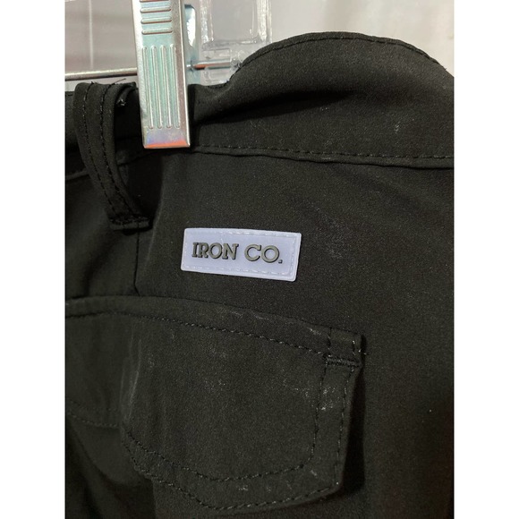 IRON CO. Stretch Cargo Shorts Black Size 38 - Picture 4 of 9